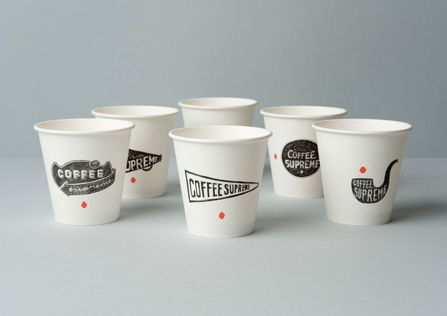 Паперові білі стакани з логотипом для медичних установ 500 шт., фото 1