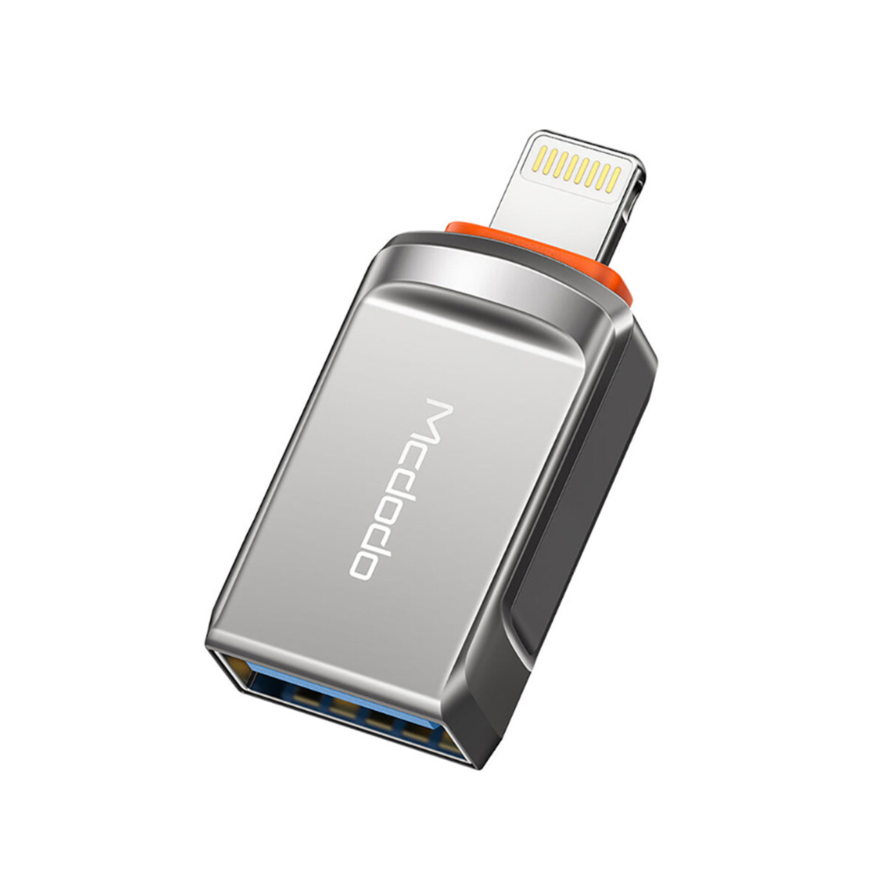 Адаптер McDodo OTG USB-A 3.0 to Lightning Adapter OT-8600 Dark сірий, фото 1