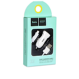 АЗП Hoco Z2 Car charger set with Micro cable 1USB 1.5A Білий, фото 2