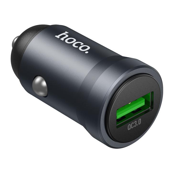Авто зарядне - адаптер автомобільний Hoco Z62 Energy single-port QC3.0 car charger Чорний, фото 1