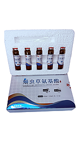 Кордицепс Аміно 蛹虫草氨基酸 Cordyceps Amino Acids Oral 5 флаконів по 10 мл