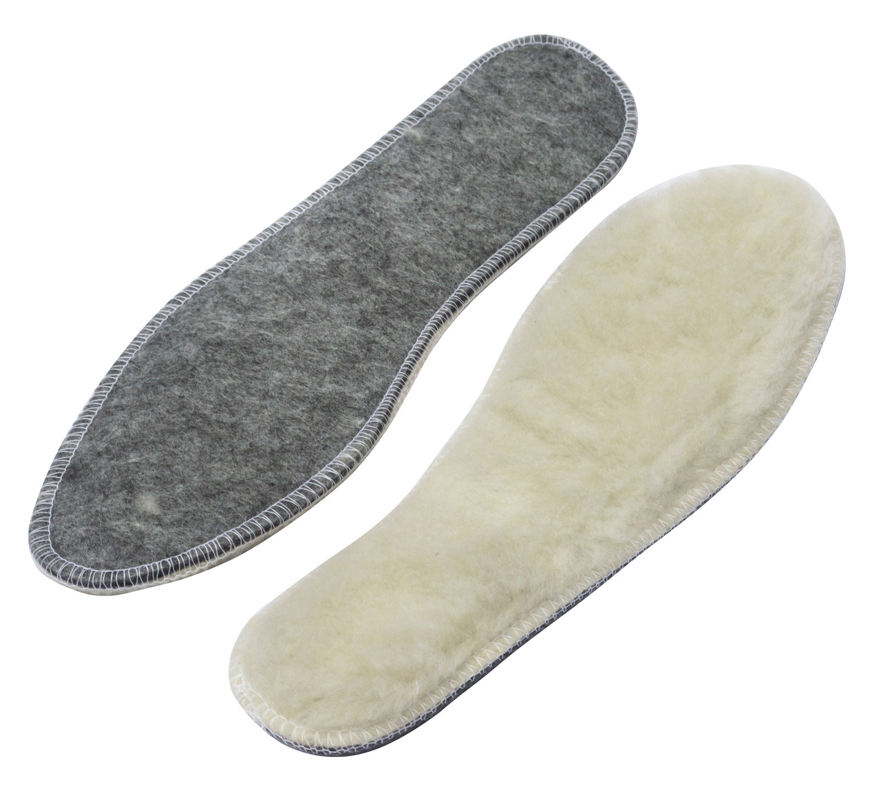 Устілки для взуття фетр + овчина 38 розмір (довжина 24.7 см), фото 1