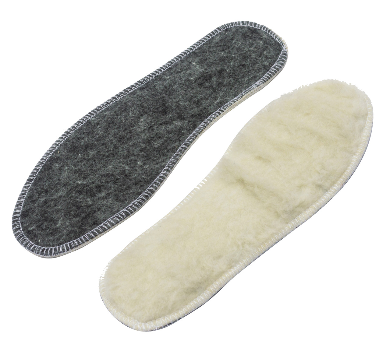 Устілки для взуття фетр + овчина 39 розмір (довжина 25,5 см), фото 1