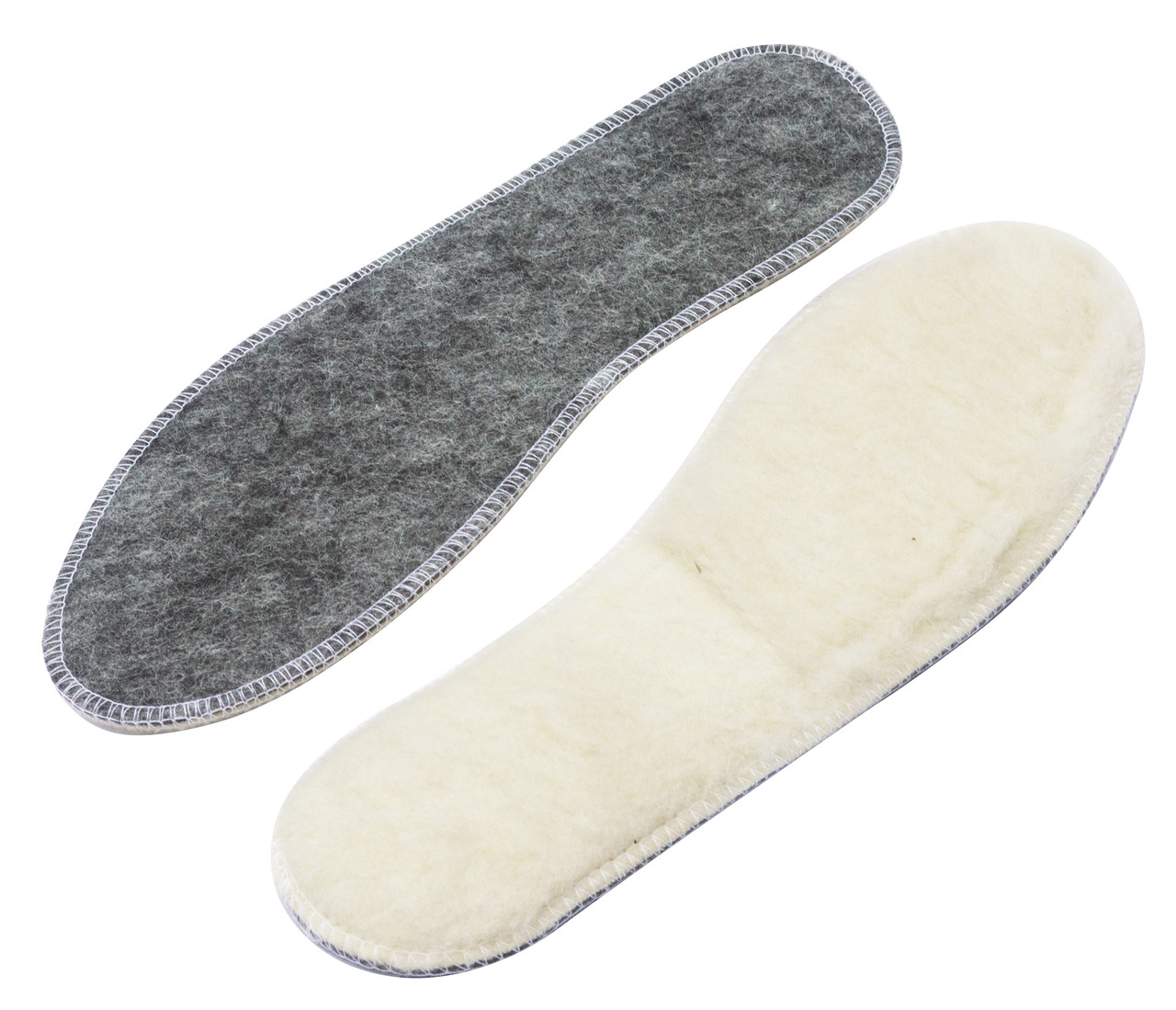 Устілки для взуття фетр + овчина 43 розмір (довжина 27,7 см), фото 1