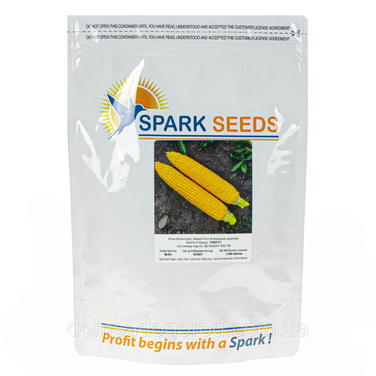 Цукрова кукурудза 1980 F1 SPARK  SEEDS 2500 насінин