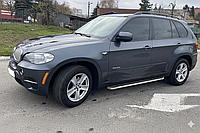 Боковые Подножки Maydos V1 (2 шт., Алюминий и Нержавейка) для BMW X5 E-70 2007-2013 гг