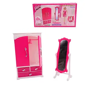 Меблі для ляльок Gloria 3009 Шафа з дзеркалом