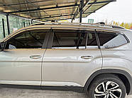 Багажник поперечины на стандартные рейлинги без замка Flybar V1 (2 шт) до 110 см, Серый для Volkswagen Atlas