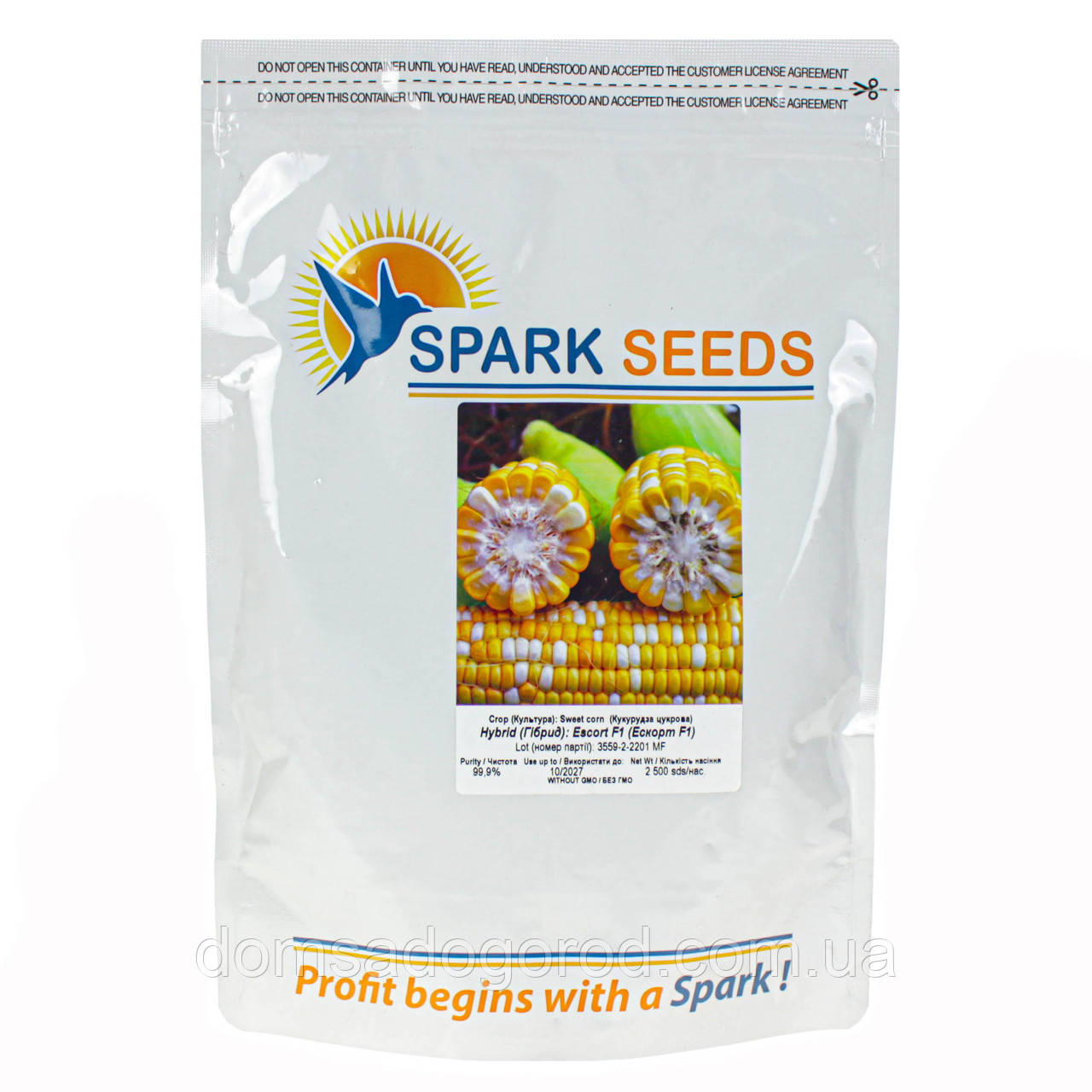 Ескорт F1 біколор кукурудза Spark Seeds 2500 насінин