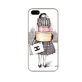 Силіконовий чохол на Iphone SE з картинкою шопінг