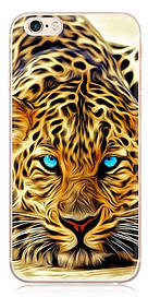 Силіконовий чохол на Iphone SE з картинкою леопард