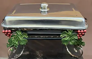 Садж для шашлику прямокутний Люкс виноград 45/35см, фото 2