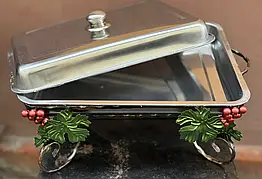 Садж для шашлику прямокутний Люкс виноград 45/35см