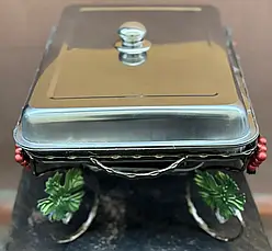 Садж для шашлику прямокутний Люкс виноград 45/35см, фото 4