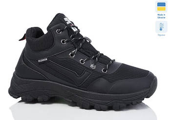 Черевики чоловічі зимові 8 пар у ящику чорного кольору 39-44