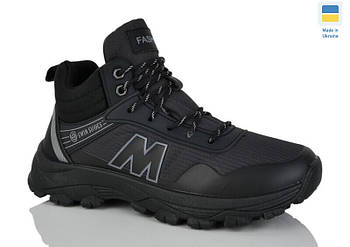 Черевики чоловічі зимові 8 пар у ящику чорного кольору 39-44