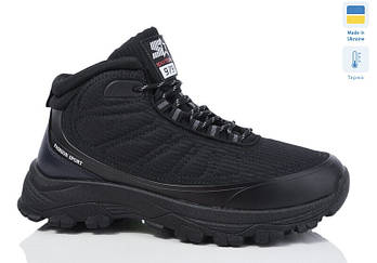 Черевики чоловічі зимові 8 пар у ящику чорного кольору 39-44