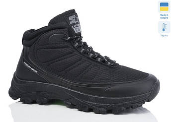 Черевики чоловічі зимові 8 пар у ящику чорного кольору 39-44