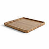 Сервірувальна дошка дерев'яна тарілка для подачі стейка шашлику м'ясних страв та нарізки 24х24 см "Аквадра", фото 4