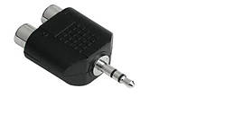 Аудіоадаптер Hama, штекер стереоджек H37