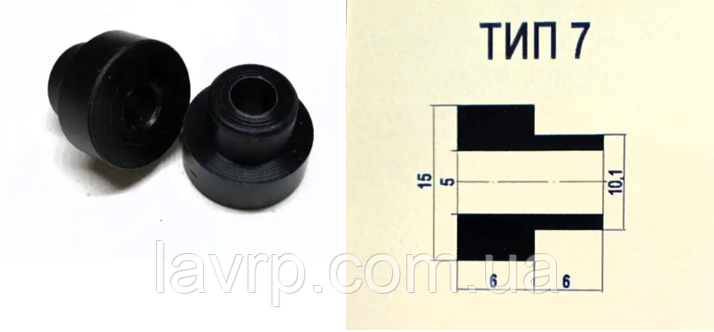 Посудомийки -> Втулка мотора ПММ 5x15x12 kap