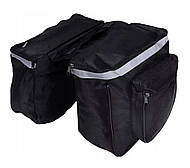 Велосипедна сумка з подвійним кофром на рамі багажника 640