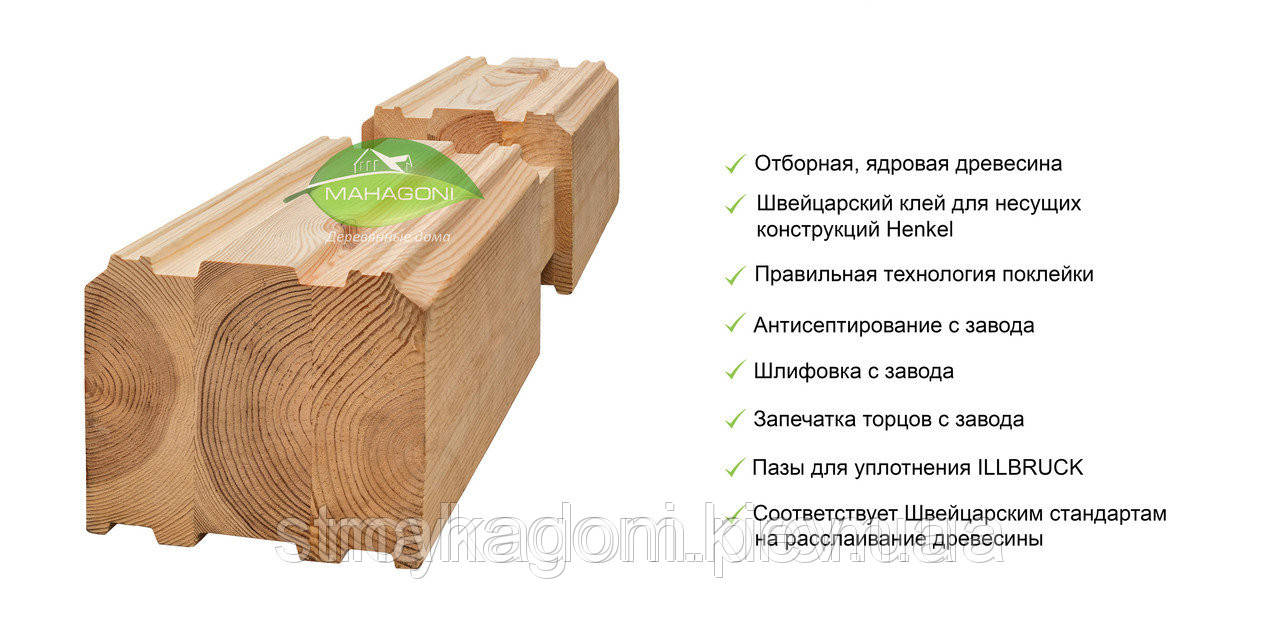 Финский клееный брус 200х200, 250х250 из сосны для строительства деревянных домов под ключ - фото 1 - id-p42633541