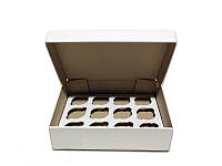 Коробка для капкейков, кексов и маффинов 12 шт 320*238*110