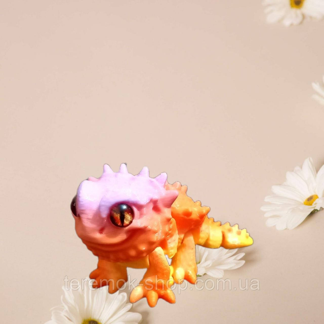 3D-друкована іграшка у вигляді дракона фігурка антистресова 10 см, фото 1