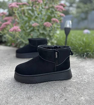 Черевики жіночі зимові 8 пар у ящику черного кольору 36-41