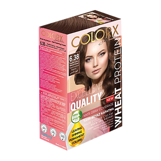 Крем-фарба для волосся COLORX 50мл №6.38 (559425)