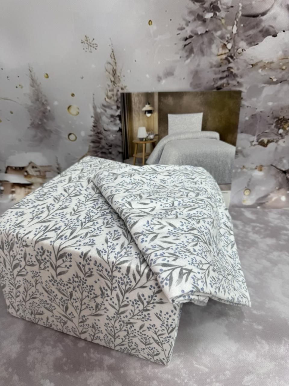 Постільна білизна з фланелі Cotton Collection полуторний розмір Silen, фото 1