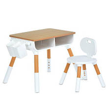 Столик ME 1204 в кор-ці, поліця, сірий 62,5-21-45см, бежевий-13