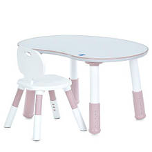 Столик M 6179 в кор-ці, дерево, 82-9-57см, рожевий-8