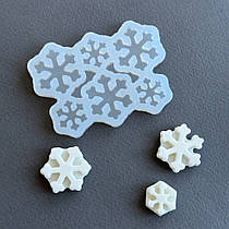 Силіконовий молд для льодяників "Сніжинки 5"