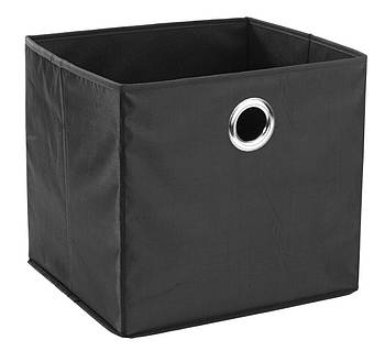 Ящик чорний тканинний для зберігання 32х27 см