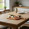 Сервірувальна дошка дерев'яна тарілка для подачі стейка шашлику м'ясних страв та нарізки 36х24 см "Аквадро", фото 2