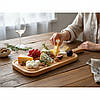 Сервірувальна дошка дерев'яна тарілка для подачі стейка шашлику м'ясних страв та нарізки 42х13 см "Алонг", фото 4