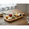 Сервірувальна дошка дерев'яна тарілка для подачі стейка шашлику м'ясних страв та нарізки 42х13 см "Алонг", фото 2