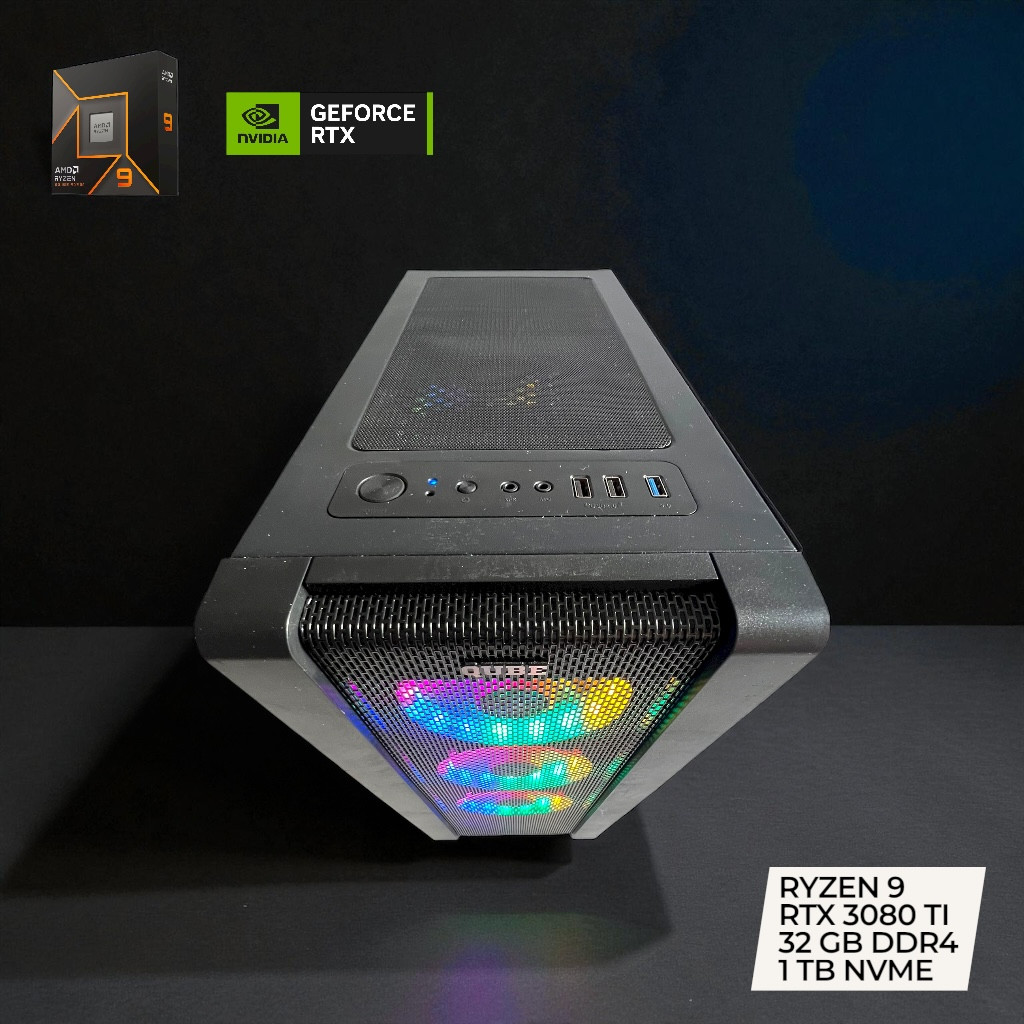 Ігровий та робочий ПК AMD Ryzen 9 5900X / NVIDIA RTX 3080 / 32 GB DDR4 / 1 TB SSD M2 NVME / ASUS PRIME AMD 570P, фото 1