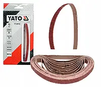 Стрічка шліфувальна нескінченна 10х330 P60 набір 10 штук YATO YT-09743