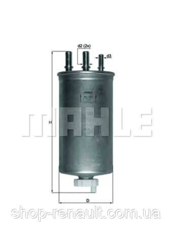 MAHLE KL781 - Фильтра паливний (дизель) EURO IV K9K 1.5dci Logan, Duster, Sandero
