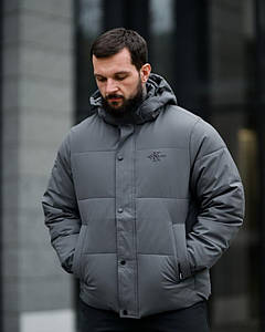 Зимня чоловіча курточка CK grey ВТ6914