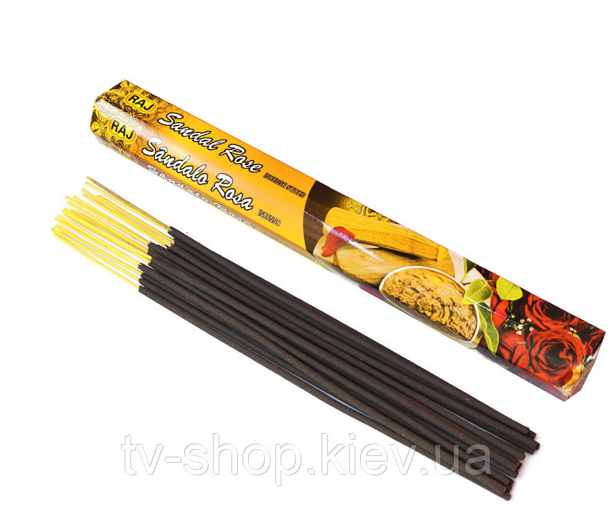 Ароматичні палички Сандал Троянда RAJ Sandal Rose, фото 1