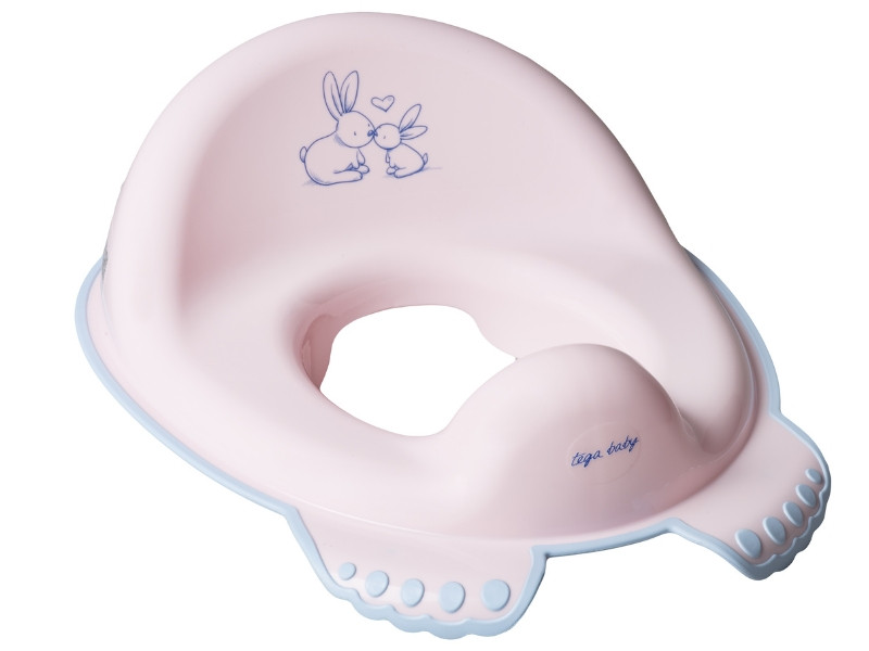 М`яка накладка на сидіння унітазу для дитини Bunny powder pink
