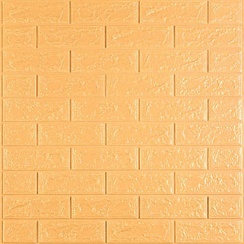 3D панель самоклеюча 700х770х5мм цегла Жовто-пісочний (009-5) SW-00000028