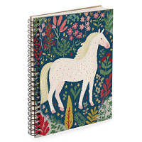 Блокнот Sketchbook (прямокут.) Білий кінь на галявині