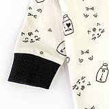 Чоловічок для немовлят з начосом на блискавці Milk, фото 3