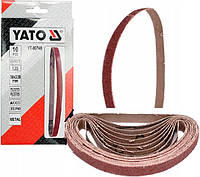 Стрічка шліфувальна нескінченна 10х330 P120 набір 10 штук YATO YT-09746