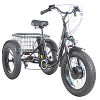 Фетбайк триколісний з електроприводом Ardis 20 CTB ST "Charge" 500W 48V/13 Ah-45км запас ходу чорний